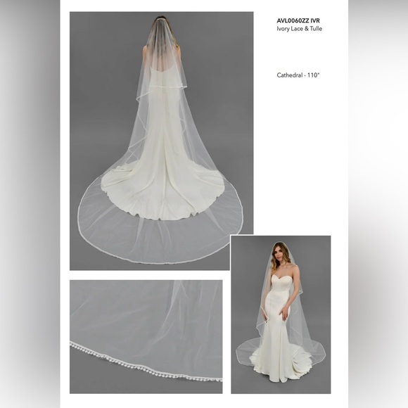 STELLA YORK Cathedral Length Veil